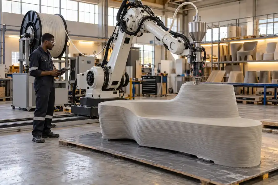 Industrial polymer manufacturing concept